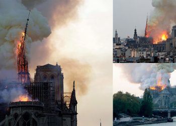 Se incendia la Catedral de Notre Dame en París