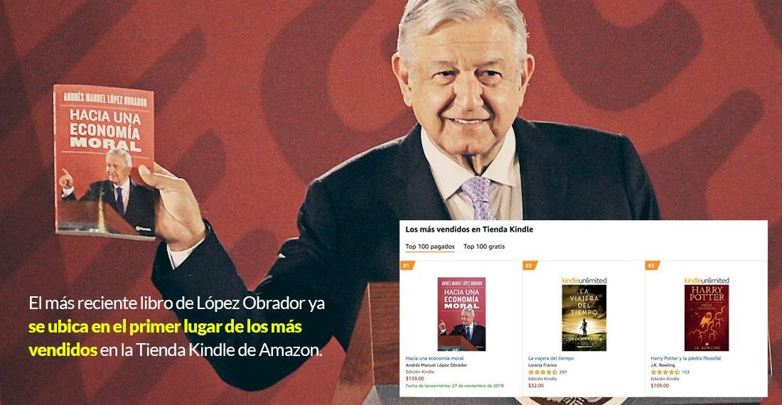 Libro de AMLO, se vende más que los de Harry Potter