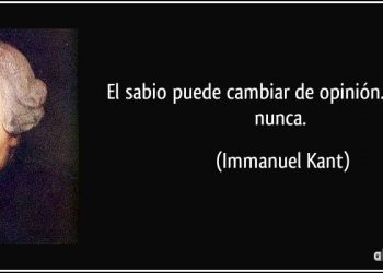Es de sabios cambiar de opinión