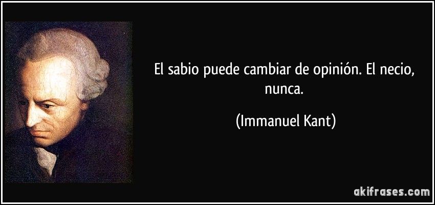 Es de sabios cambiar de opinión