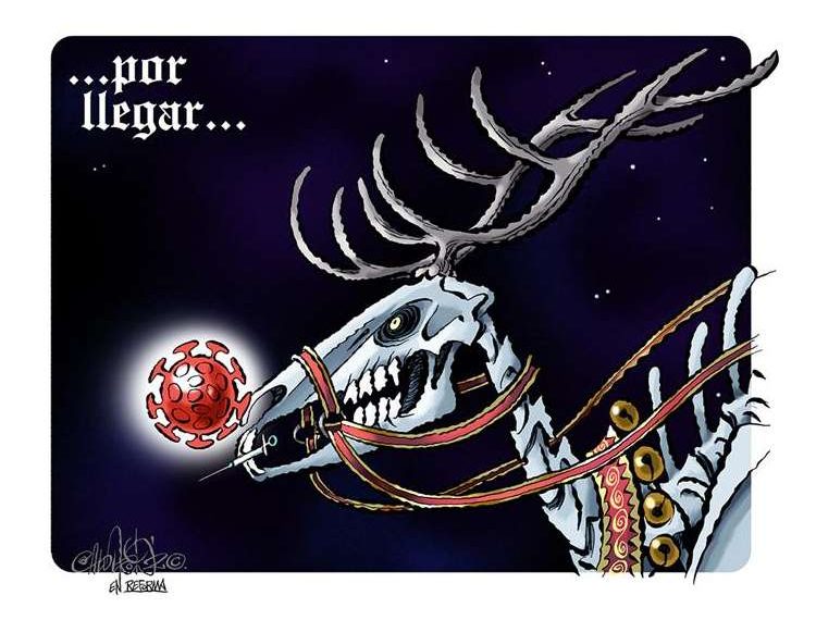 CARICATURA .- A CUIDARNOS EN  NAVIDAD!!