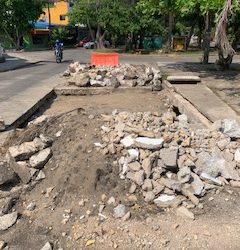 DESTRUIDA CALLES DE COATZA