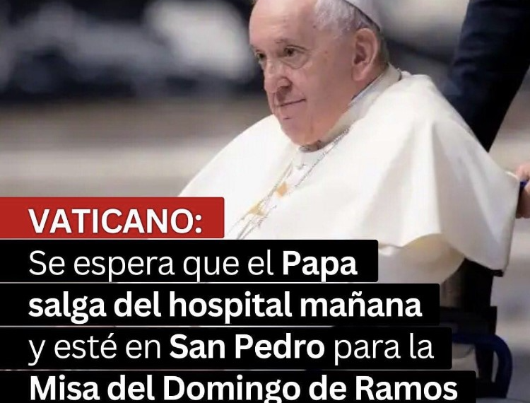 ¡Demos gracias a Dios y sigamos rezando por el Papa!