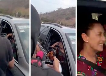 ¿Con quién habló Claudia en el retén de Chiapas?